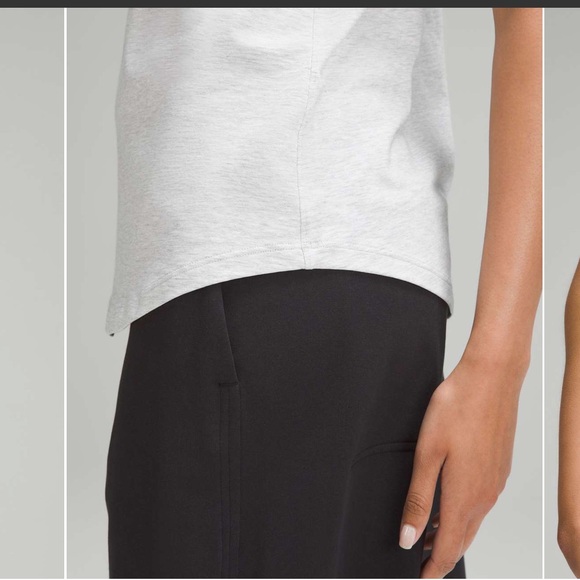 Lululemon Heathered Core Ultra Light Gray Love Tank Top Size 6 NET - Picture 5 of 10